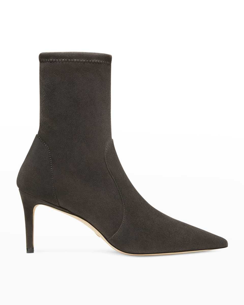 Stuart Stretch Suede Stiletto Booties